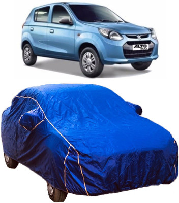 MoTRoX Car Cover For Maruti Suzuki Alto 800 (With Mirror Pockets)(Blue)
