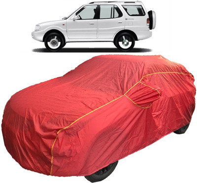 MoTRoX Car Cover For Tata Safari Dicor (With Mirror Pockets)(Red)