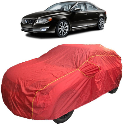 MoTRoX Car Cover For Volvo S80 (With Mirror Pockets)(Red)