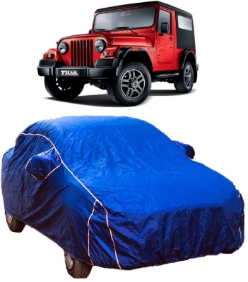 MoTRoX Car Cover For Mahindra Thar (With Mirror Pockets)(Blue)