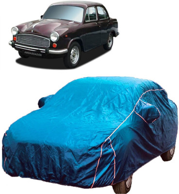 MoTRoX Car Cover For HM Ambassador (With Mirror Pockets)(Blue)
