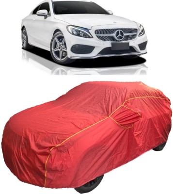 MoTRoX Car Cover For Mercedes Benz C200 (With Mirror Pockets)(Red)