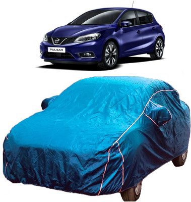 MoTRoX Car Cover For Nissan Pulsar (With Mirror Pockets)(Blue)
