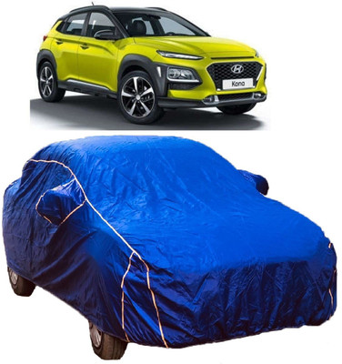 MoTRoX Car Cover For Hyundai Kona (With Mirror Pockets)(Blue)