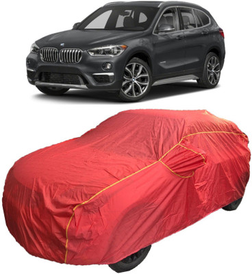 MoTRoX Car Cover For BMW X1 (With Mirror Pockets)(Red)