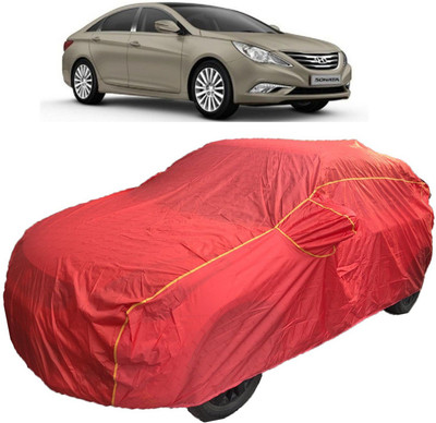 MoTRoX Car Cover For Hyundai Sonata Transform (With Mirror Pockets)(Red)