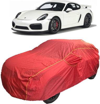 MoTRoX Car Cover For Porsche Cayman (With Mirror Pockets)(Red)