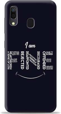 Crafter Back Cover for Samsung Galaxy A30(Black, Shock Proof)