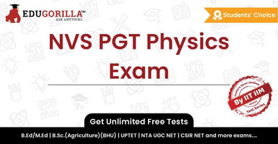 EduGorilla NVS PGT Physics Exam(Online Test Series)