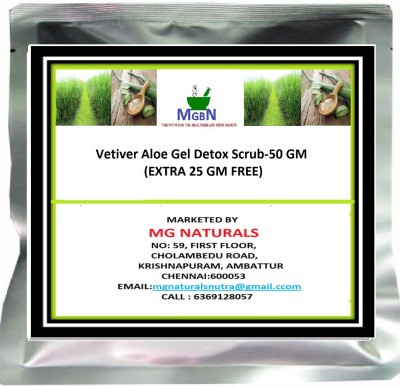 MGBN Vetiver Aloe Gel Detox Scrub-50 GM(50 g)