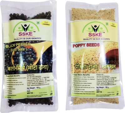 SSKE Black Pepper & Poppy Seeds (2 x 100 g) Combo(200 g)