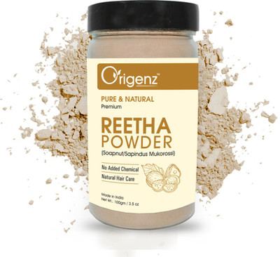 Origenz Reetha Powder for Healthy Hair (Aritha/Soapnut/Sapindus Mukorossi)(100 g)