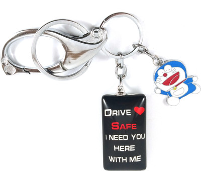 SHOKY LOOKS Mini Doremon with Drive dafe both sides same black color best quality Key Chain