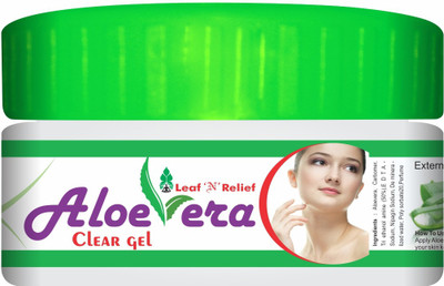 Leaf N Relief Aloevera Clear Gel - 50 g x 2 Nos(50 g)