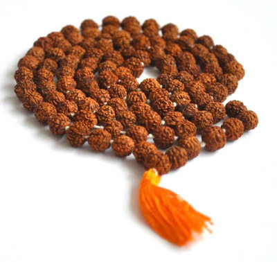 Aanya Jewels 5 Mukhi Rudraksha Mala with 108 Beads in 6 mm size Wood Wood Chain