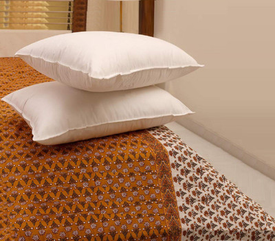 Navi collection Microfibre Abstract Sleeping Pillow Pack of 2(White)