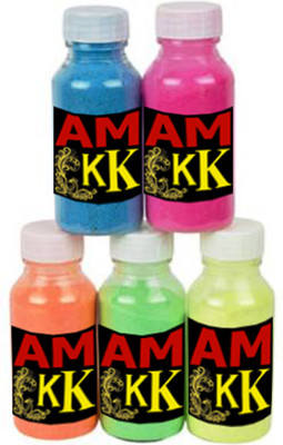 AMKK Pack of 5 Rangoli Powder(Multicolor)
