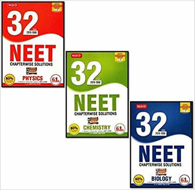 Mtg Neet 32 Year Chapterwise Solved Paper ( 2019 - 1988 ) Combo Set Of 3 Books Physics, Chemistry, Biology(Paperback, MTG)