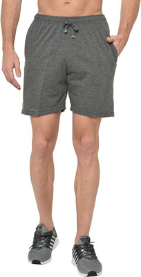 MACK JONNEY Solid Men Grey Regular Shorts