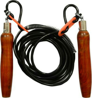 A.K Wooden Handle Adjustable Jump Skipping Rope Speed Speed Skipping Rope(Multicolor, Length: 320 cm)
