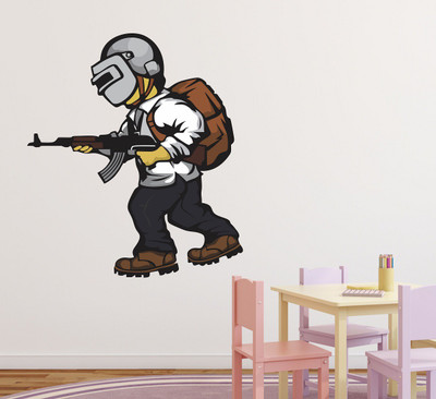 Littlebuds 70 cm Pubg Removable Sticker(Pack of 1)