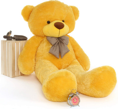 Giftee 5 feet soft and cute most rated best quality cute looking teddy bear , super soft to touch, you can gift this teddy to your loved ones on occasion like BIRTHDAY/ANNIVERSY/VALENTINE.  - 152 cm(Yellow)