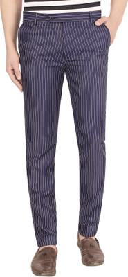 AD & AV Regular Fit Men Blue Trousers