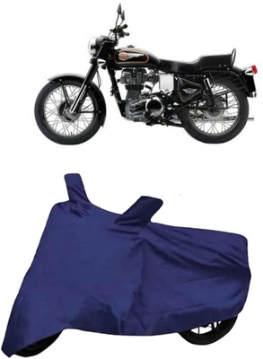 HWSXQAE Waterproof Two Wheeler Cover for Royal Enfield(Bullet 350, Blue)