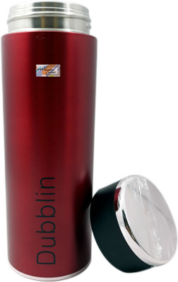 Dubblin MAJESTIC BASKET HOT & COLD STAINLESS STEEL VACCUM INSTULATED bottle 360 ml Bottle(Pack of 1, Maroon, Steel)