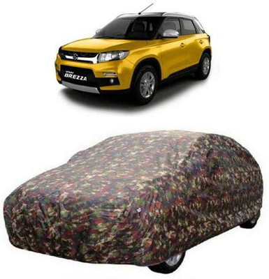 AASTER Car Cover For Maruti Suzuki Vitara Brezza (Without Mirror Pockets)(Multicolor)