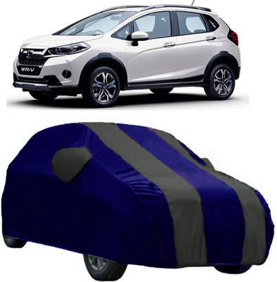 AutoCover Car Cover For Honda WRV (With Mirror Pockets)(Grey, Blue)