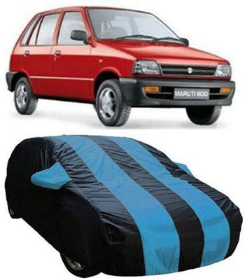 AASTER Car Cover For Maruti Suzuki 800 (With Mirror Pockets)(Blue, Blue)