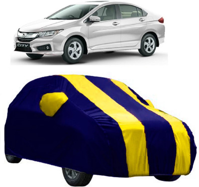 AutoKick Car Cover For Honda City ZX (With Mirror Pockets)(Yellow)