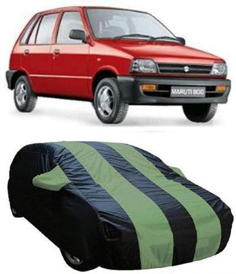 AASTER Car Cover For Maruti Suzuki 800 (With Mirror Pockets)(Green, Blue)