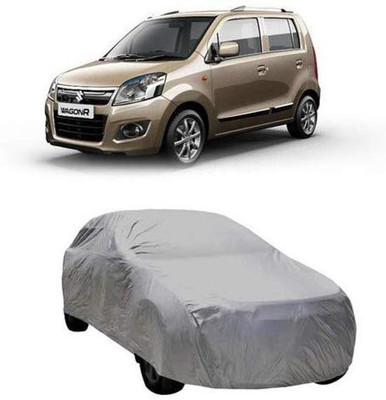 AASTER Car Cover For Maruti Suzuki WagonR (Without Mirror Pockets)(Grey)