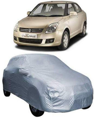 AASTER Car Cover For Maruti Suzuki Swift Dzire (With Mirror Pockets)(Silver)