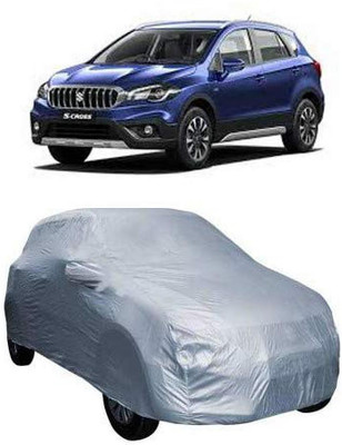 AASTER Car Cover For Maruti Suzuki S-Cross (With Mirror Pockets)(Silver)