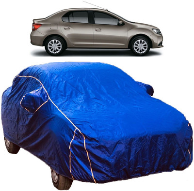 MoTRoX Car Cover For Renault Logan (With Mirror Pockets)(Blue)