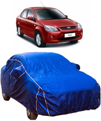 MoTRoX Car Cover For Ford Ikon (With Mirror Pockets)(Blue)