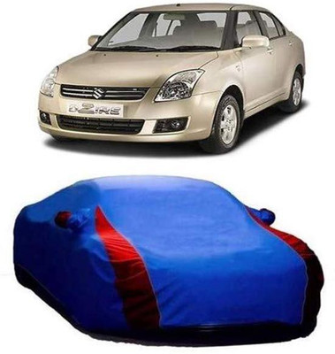 AASTER Car Cover For Maruti Suzuki Swift Dzire (With Mirror Pockets)(Blue, Red)