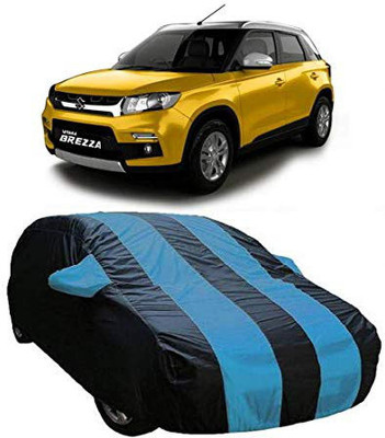 AASTER Car Cover For Maruti Suzuki Vitara Brezza (With Mirror Pockets)(Blue, Blue)
