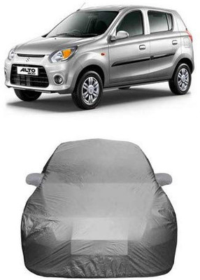 AASTER Car Cover For Maruti Suzuki Alto 800 (With Mirror Pockets)(Grey)