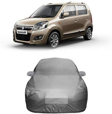 AASTER Car Cover For Maruti Suzuki WagonR (With Mirror Pockets)(Grey)