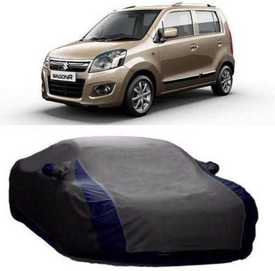 AASTER Car Cover For Maruti Suzuki WagonR (With Mirror Pockets)(Grey)