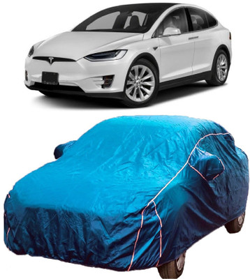 MoTRoX Car Cover For Tesla MODEL X (With Mirror Pockets)(Blue)