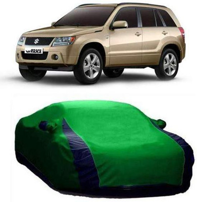 AASTER Car Cover For Maruti Suzuki Grand Vitara (With Mirror Pockets)(Green, Blue)