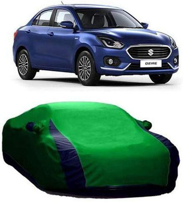 AASTER Car Cover For Maruti Suzuki Swift Dzire (With Mirror Pockets)(Green, Blue)