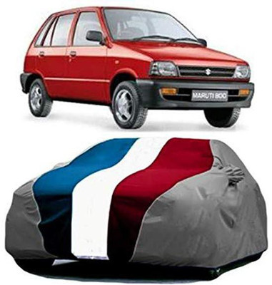 AASTER Car Cover For Maruti Suzuki 800 (With Mirror Pockets)(Red, Blue, Grey)