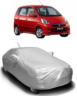 MoTRoX Car Cover For Maruti Suzuki Zen Estilo (With Mirror Pockets)(Silver)
