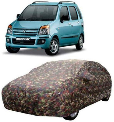 AASTER Car Cover For Maruti Suzuki WagonR (With Mirror Pockets)(Multicolor)